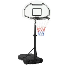 Poolside Basketball Hoop Stand System, Adjustable Height 3'-4', 30" Backboard