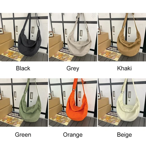 Crossbody Bag Crescent Commute Bag Simple Casual Large Capacity Travel Sling Bag - Picture 7 of 39