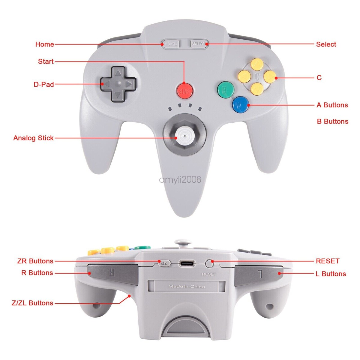 2.4G Wireless N64 Game Controller Gamepad Rumble Pak For 2.4G Wireless N64 Game Controller Gamepad Rumble Pak For
