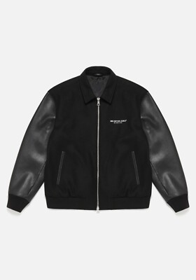 Mki Miyuki Zoku Black Leather Varsity Jacket - XXL / 54 New RRP £595 London UK