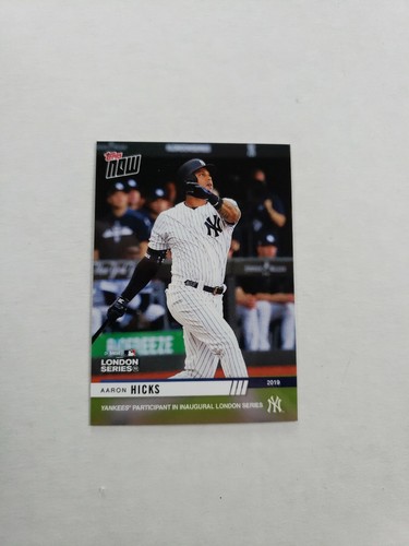2019 Topps Now LS-27 Aaron Hicks
