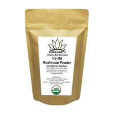 Reishi Powder Organic USA grown Ganoderma lucidum Mushroom 8 oz