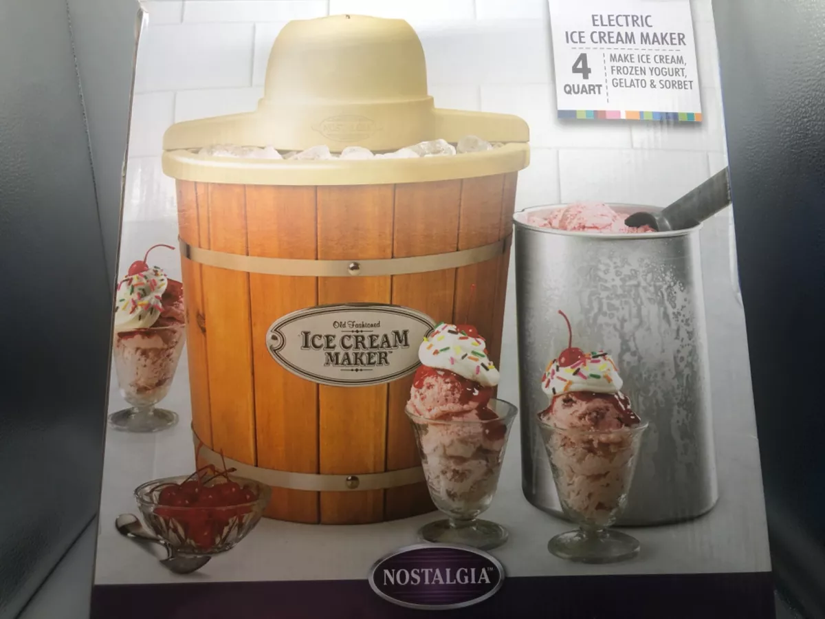  Nostalgia Electric Ice Cream Maker - Old Fashioned