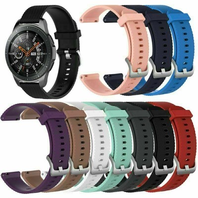 For Samsung Galaxy 46mm SM-R800 Smart Watch Silicone Watch Band Strap Wristband