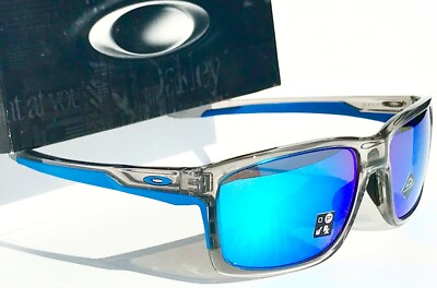 NEW* Oakley MAINLINK XL Grey ink Clear PRIZM Sapphire Blue