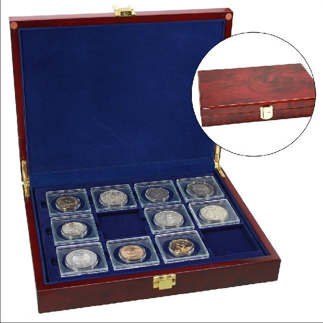 Münzkassette Premium In Wurzelholz-optik | Stück | 2019 | Ean