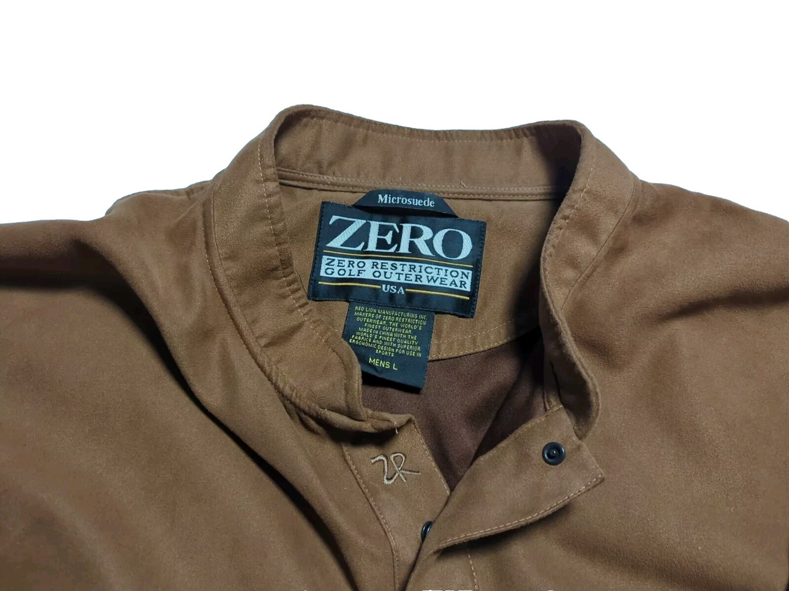 Zero Restriction Microsuede Pullover Brown Men's … - image 4