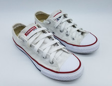 Converse Chuck Taylor All Star Low Top Youth's Size 1 Sneakers White