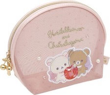 San-X Rilakkuma Cosmetics Pouch Jewel Cherry Korilakkuma New Japan