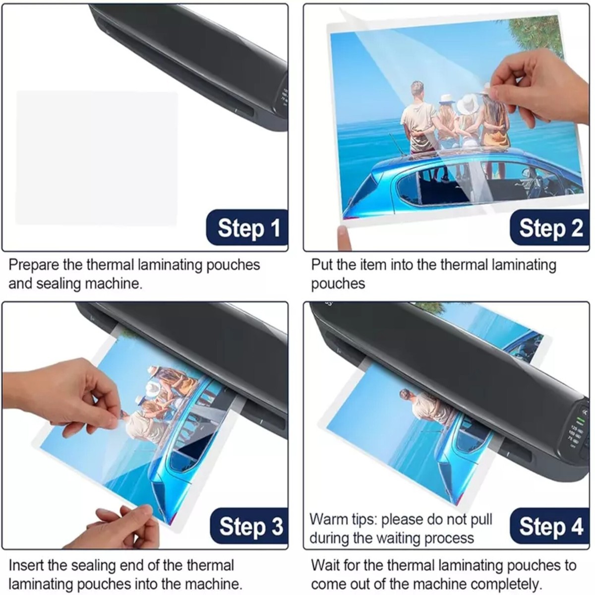 HOUYEE 5 Mil Thermal Laminating Pouches150 Pack,Hold 8.5 X - View #7
