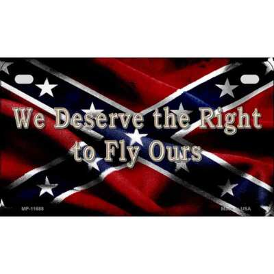 We Deserve The Right Novelty Motorcycle License Plate Tag MP-11688 | eBay