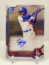 2022 Bowman Chrome 1st Rayne Doncon Base Auto Dodgers HOT ROOKIE RC Autograph C1