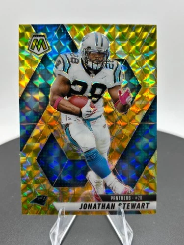 2025 Panini Mosaic Football Reactive Yellow Jonathan Stewart #17