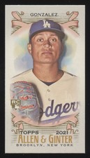 2021 Topps Allen & Ginter #171 Victor Gonzalez Mini A & G Back Dodgers