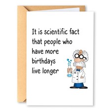 Birthday Card For Men, Funny Gifts For Husband Brother Dad, White