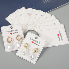 150 Pack Earring Cards for Jewelry Packaging DIY Earrings Holder Display Card...