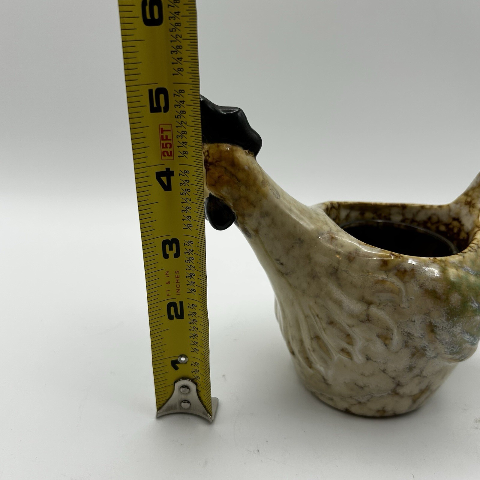 Yankee Candle Rooster Votive Holder Glazed Ceramic Hen Chicken Farmhouse Country