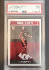 2017-18 Panini NBA Hoops - Bam Adebayo #264 (RC) PSA 9