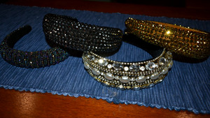 Medieval Ren Faire Ladies' Bling Headbands - Lot of 4 - Handmade
