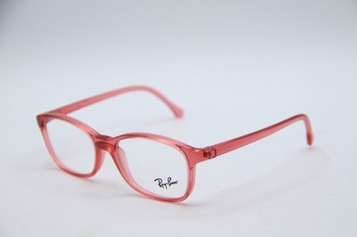 NEW RAY-BAN JUNIOR RB 1902 3835 CLEAR RED AUTHENTIC FRAMES EYEGLASSES 49-15