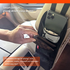 Car Seat Side Organizer, Auto Seat Storage Hanging Bag, Phones, Drink, Stuff ...