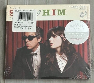 RARE A Very She & Him Christmas by She & Him Digipak CD 2011 Merge Records New