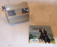 View Master 3 D Betrachter hell mit 3 Scheiben Bilder ZORRO