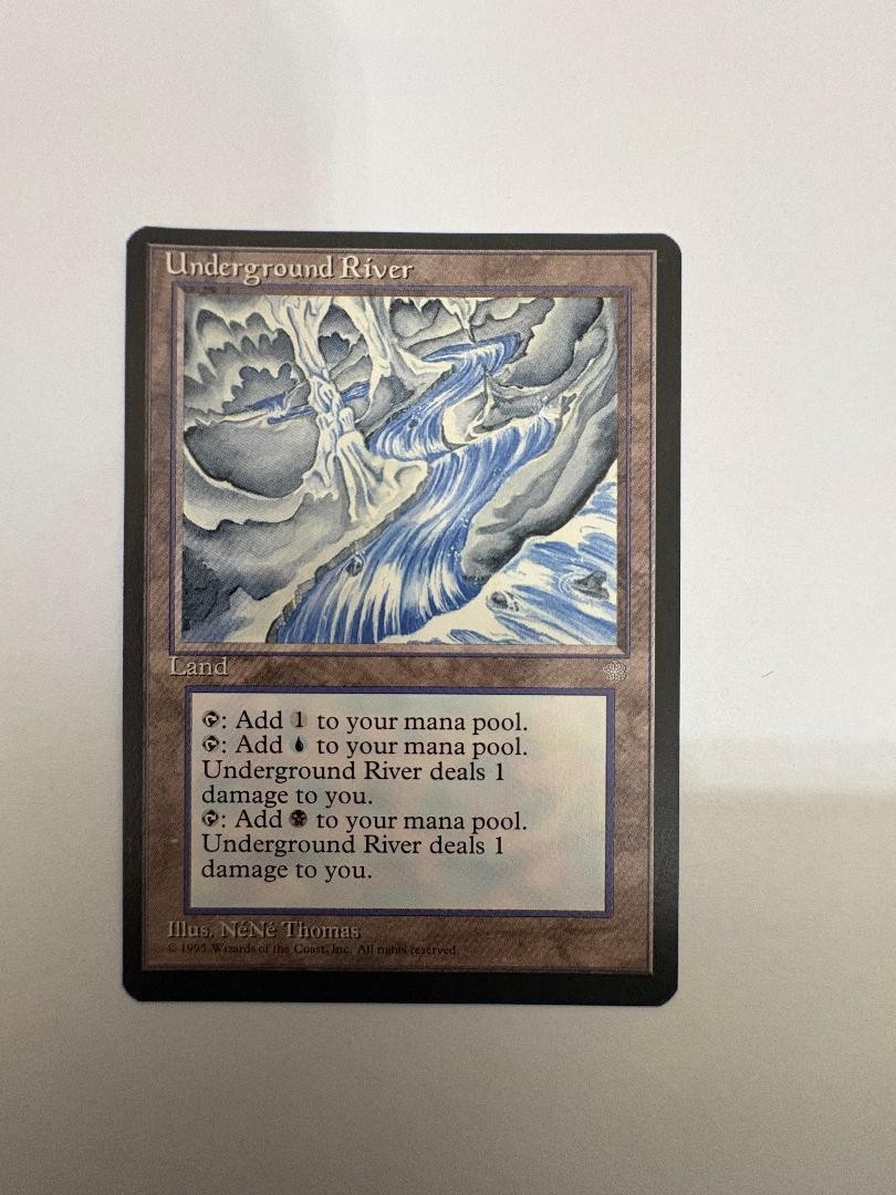 Underground River - MTG - Ice Age - NM - Never Played - Very Nice Vintage Card 3