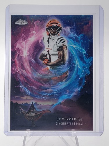 JA'MARR CHASE 2025 TOPPS CHROME GAME GENIES SP FOOTBALL #GG-7 BENGALS Q2754