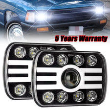 Faros LED Hi/Lo x2 Fit Dodge Ram 50 1987 1988 1989 1990 1991 1992 1993 7X6"