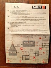 Modellbahn Faller 2282 Anleitung Bauanleitung Original – Fachwerkhaus