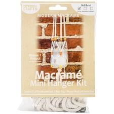 Pepperell Modern Macrame Hanging Jar Kit- - 3 Pack
