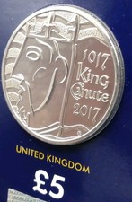2017 - King Canute -BUNC -UK- £5 Five Pounds in Change Checker Card  - Available on eBay