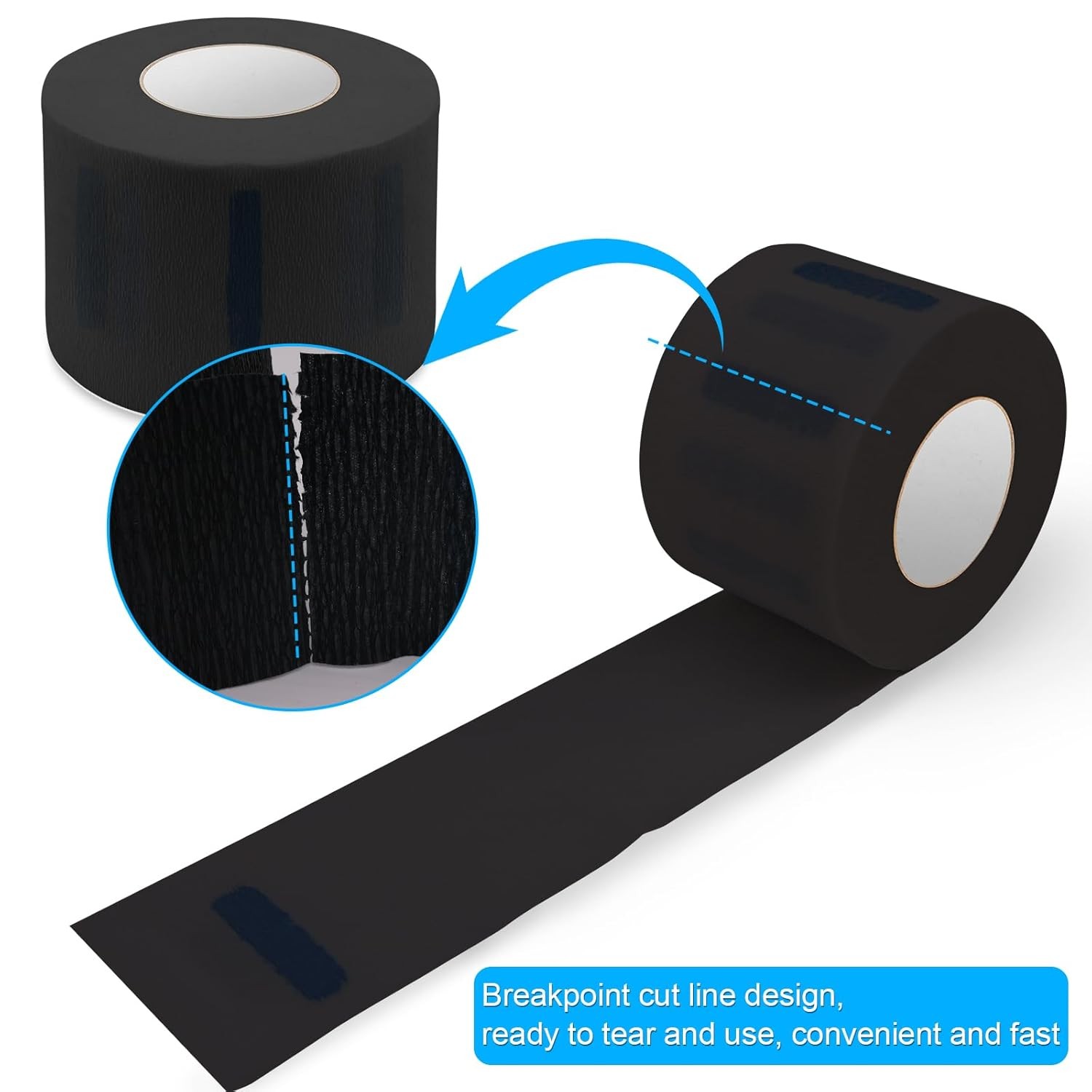 5 Rolls Disposable Barber Paper Neck Strips Barber Accessories Professional