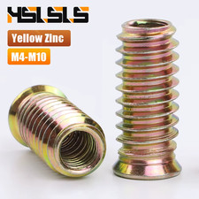 Hex Socket Threaded Insert Nuts M4-M10 Zinc Steel 10-20pcs UK