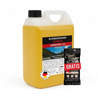 5 L  Sommer Scheibenreiniger 1:10 Konzentrat Scheibenwischwasser