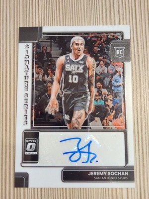 2022-23 Panini Donruss Optic Signature Series Auto Jeremy Sochan RC #SS-JMS 