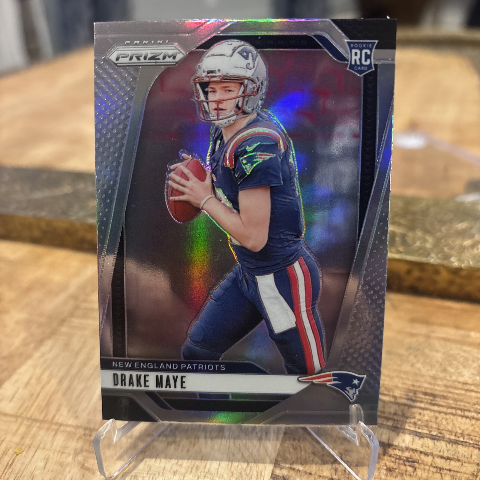 2024 Panini Prizm Rookies Drake Maye #329 Silver Prizm (RC)