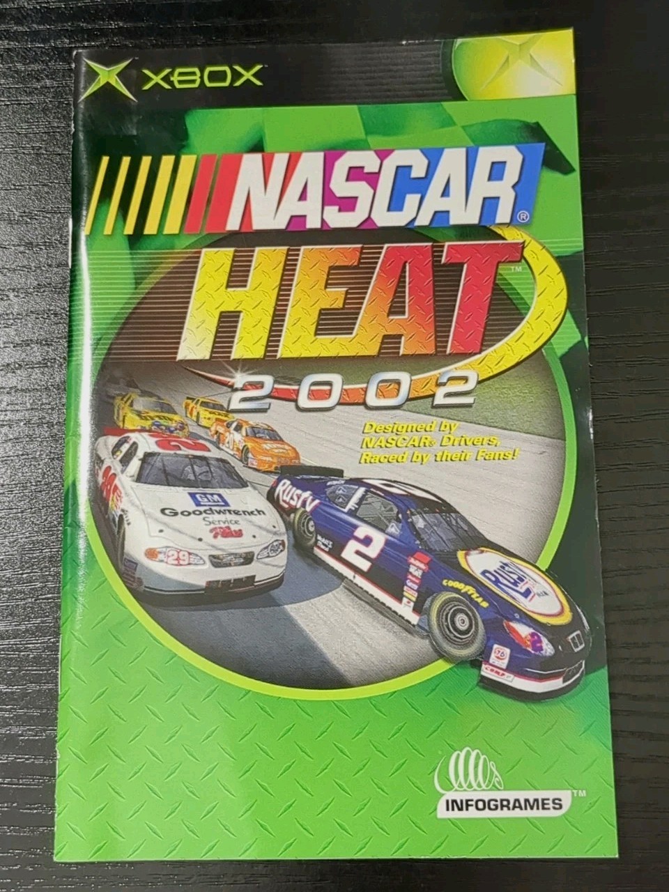Nascar Heat 2002 Xbox Original Folleto Manual SOLO Guía Instrucciones Auténtico