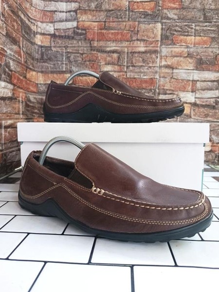 Men Cole Haan Loafers Brown Leather 44
