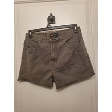 Vintage Route 66 Denim Cuttoff Brown Shorts 32