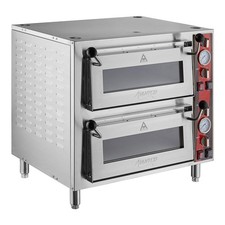 Double Deck Countertop Pizza/Bakery Oven with Two Independent Chambers - 3200W,