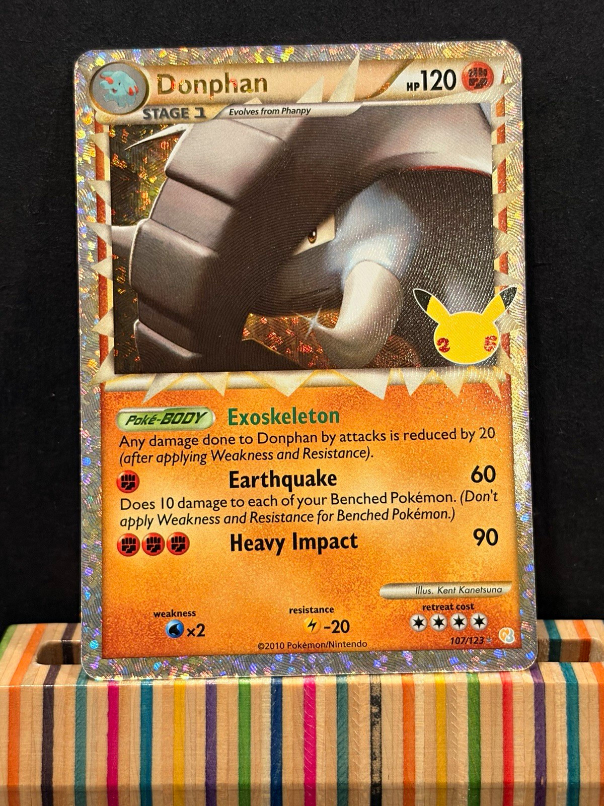 Donphan 107/123 Pokémon TCG English 2010 Stage 1 120 HP Holo