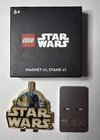LEGO 5008948 Star Wars Logo Magnet with Metal Stand • Insiders Reward • New