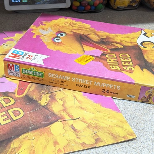 Vintage SESAME STREET Puzzles 2 1976 Big Bird & Cookie Monster 12x16 24 pieces - Picture 3 of 10