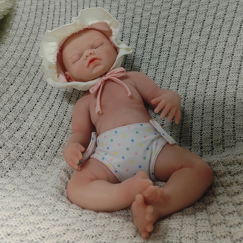 Platinum Silicone Sleeping Newborn #girl