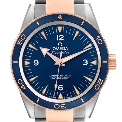 Omega Seamaster 300 Titanium Rose Gold Mens Watch 233.60.41.21.03.001