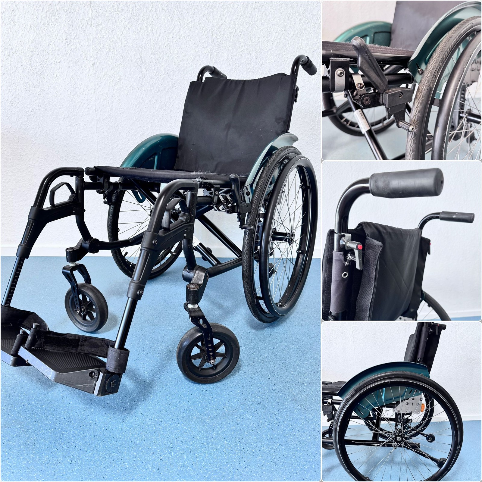 DIETZ AS01 Aktivrollstuhl Faltrollstuhl Adaptivrollstuhl Rollstuhl faltbar SB42