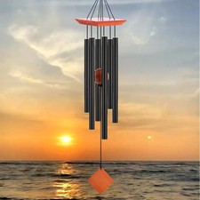 39" Wooden Wind Chimes for Outside Clearance, Memorial Sympathy Wind Chimes Outd