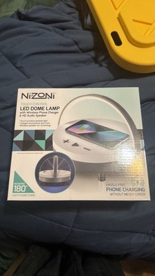 NiZoni LED DOME LAMP with Wireless Phone Charger & HD Audio Speaker. (NEW)